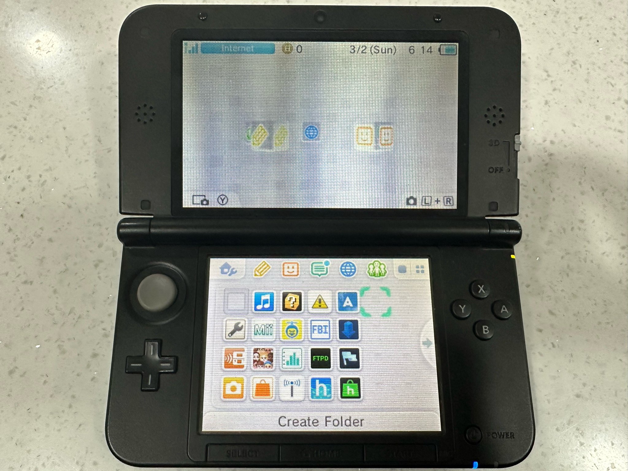 닌텐도 3DS LL (cfw 설치O)